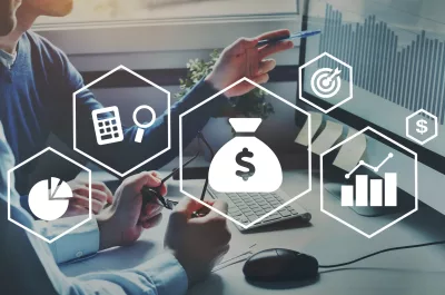 fundraising, credit or investment concept for business